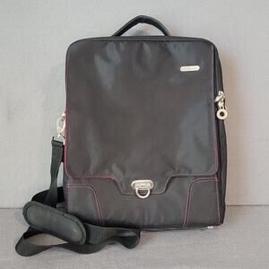 Targus Keira Laptop Backpack Crossbody Bag – Black/Pink – EUC – 14” Travel